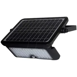V-Tac, Gartenbeleuchtung, Solar-Gartenstrahler VT-787-10 9869 LED 10.00 W Tageslichtweiss Schwarz (1100 lm, IP44)
