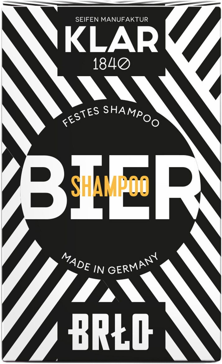 100g KLAR Festes Biershampoo Klar Seifen X BRLO