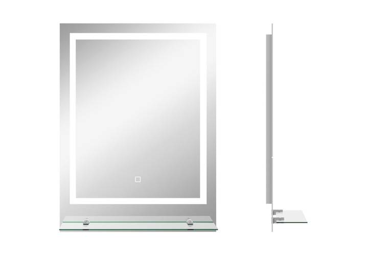 BADSPIEGEL mit Beleuchtung, Wandspiegel mit 3 Lichtfarben, Anti-Beschlag