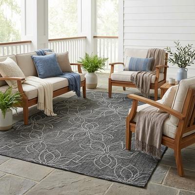 Dream Decor Rugs Grace Rosette Indoor Outdoor Area Rug