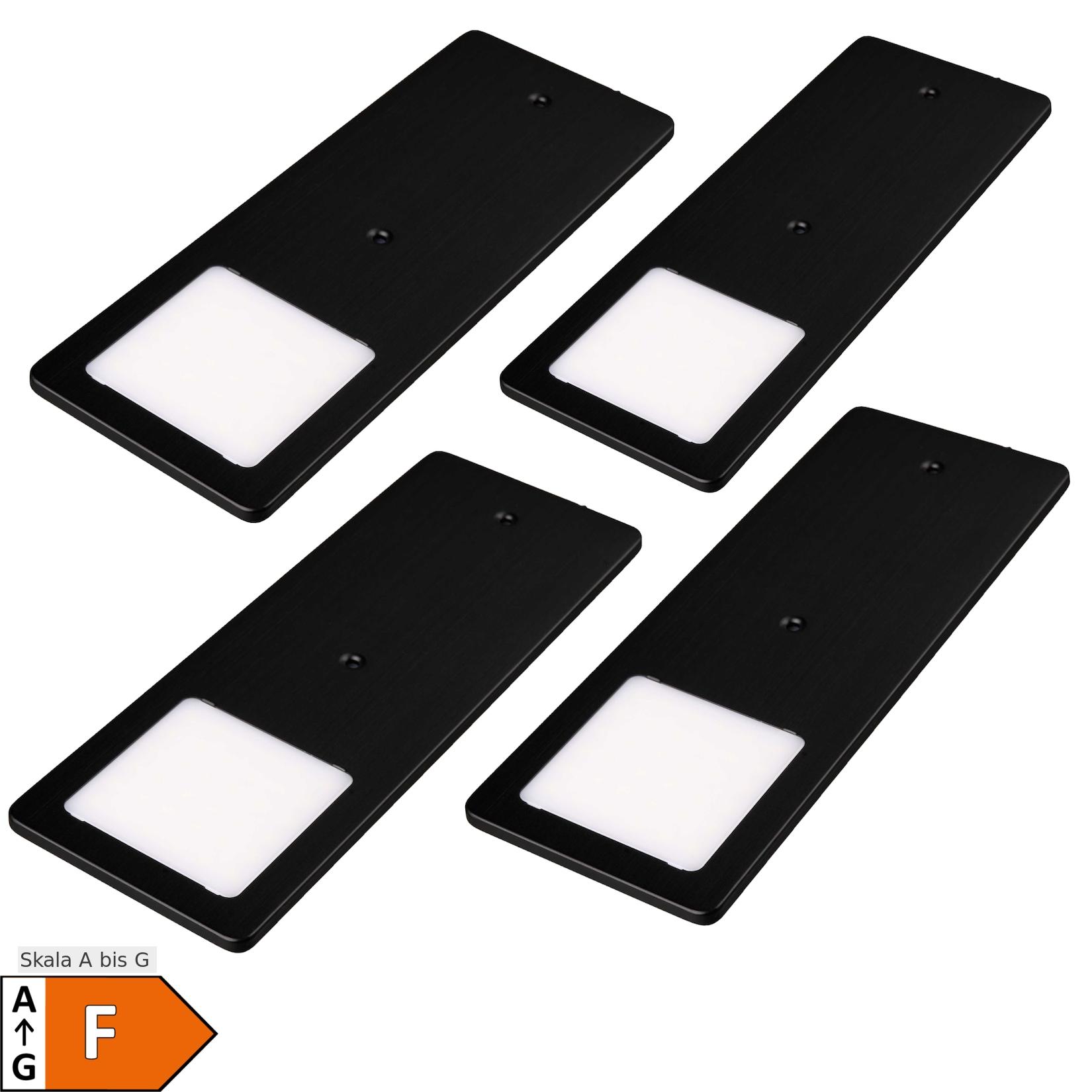 4er Set Unterbauleuchte TooFlat neutralweiß