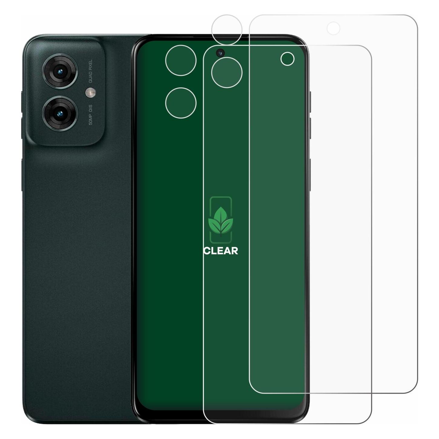 ScreenLeaf Schutzfolie für Motorola Moto G55 (Display+Kamera) Displayschutz Display Schutz Folie Klar (Motorola Moto C) (6156344)