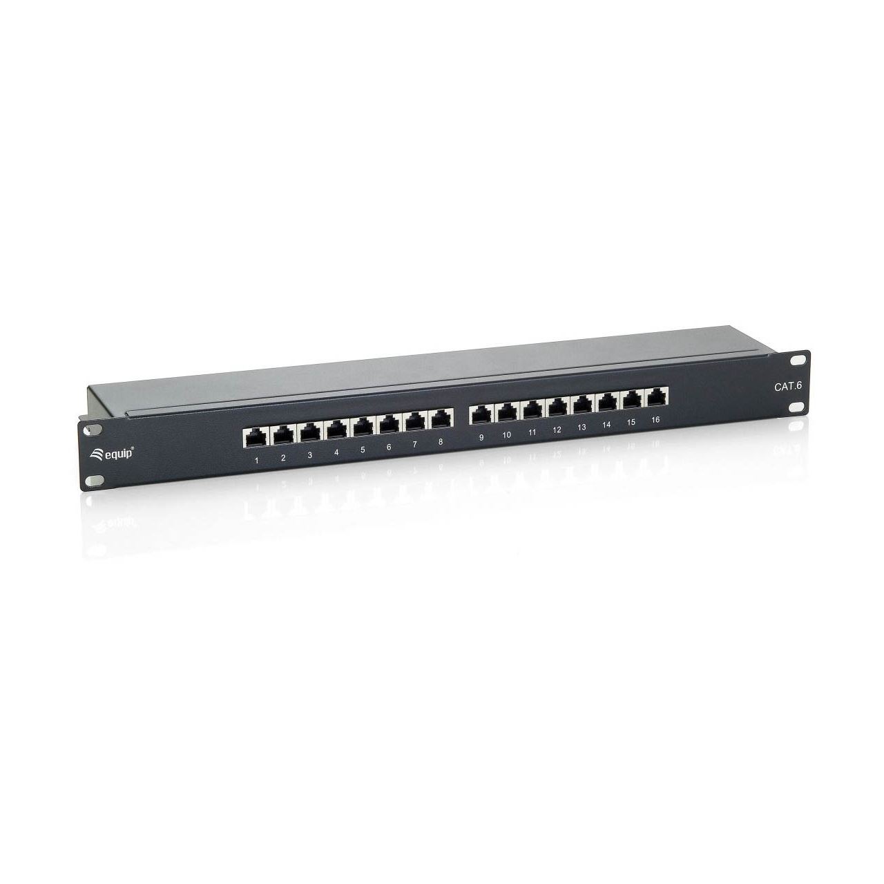 Equip Patchpanel, 16-Port, Cat6 (326416)