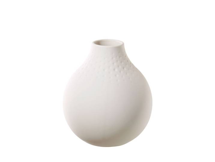 VASE PERLE Manufacture Collier Blanc 12 cm