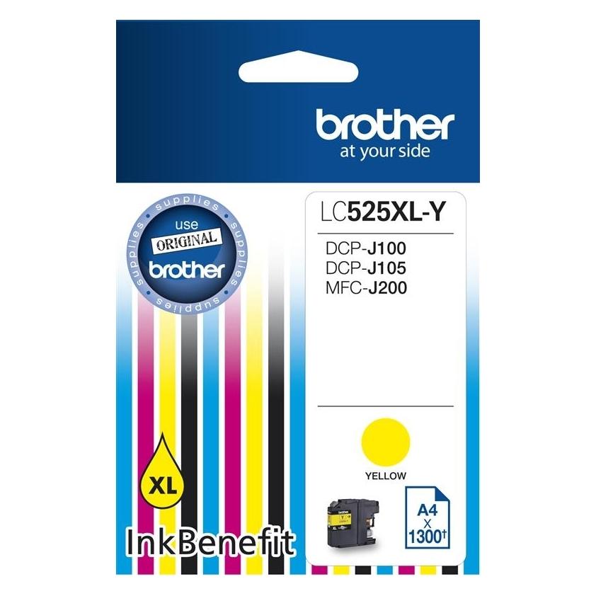 Brother LC529XL-Y - Sehr hohe Ergiebigkeit - Gelb (Y) (LC525XLY)