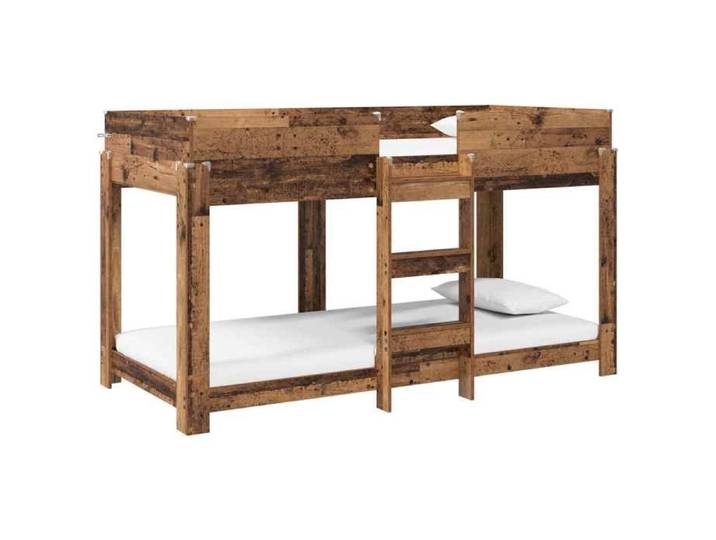 NOUVEAU Lit 2 personnes - Lit 2 personnes - Lit Superposé pour Enfants - Bois ancien - 100x200cm 25661