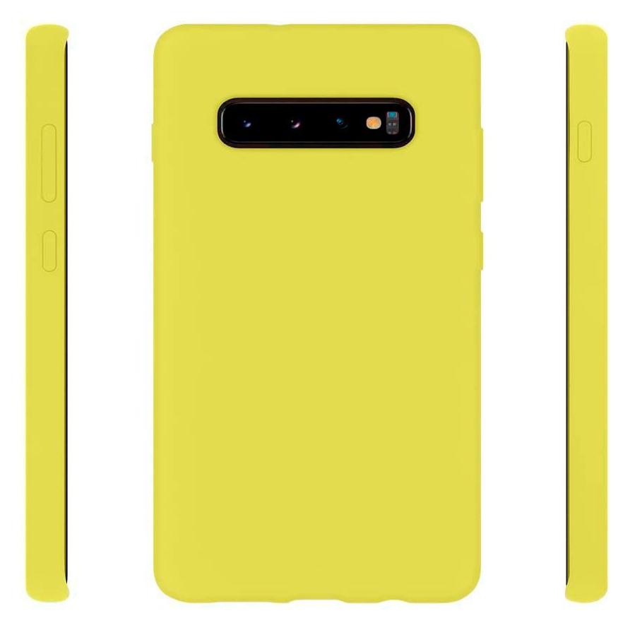 Evelatus Back panel cover Samsung Galaxy S10 Nano Silicone Case Soft Touch TPU Yellow (Samsung Galaxy S10) (EVELATUS)
