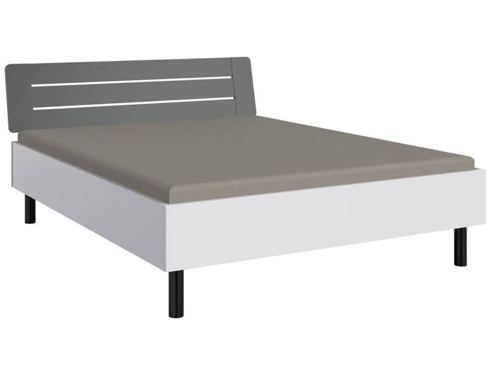 Z2 Futonbett EASY BEDS, Weiß, Holznachbildung