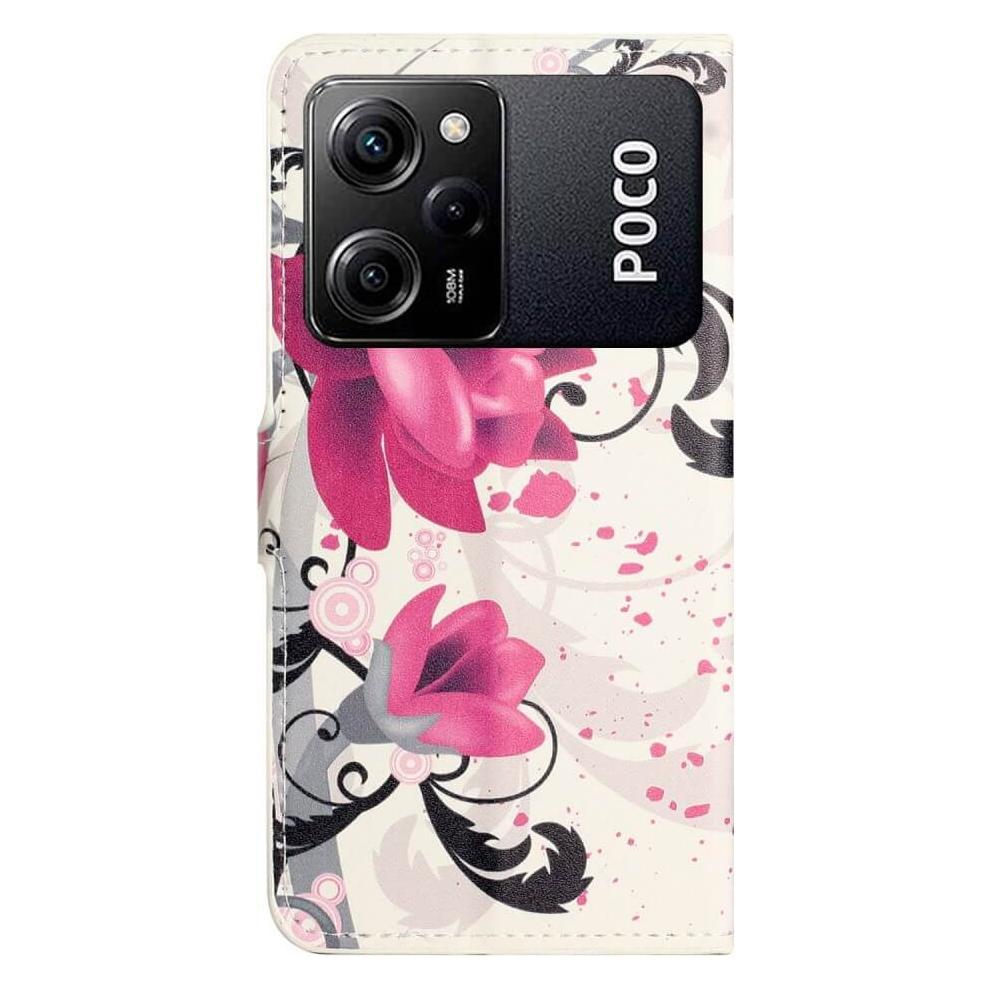 Cover-Discount Xiaomi Poco X5 Pro - Leder Etui Hülle Lotus Blüte (Xiaomi Poco X5 Pro, Xiaomi Redmi Note 12 Pro 5G) (660128686H)