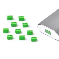 [SmartKeeper ESSENTIAL] 10 x Mini Display Port Schlösser ohne Micro Typ Schlüssel / Grün