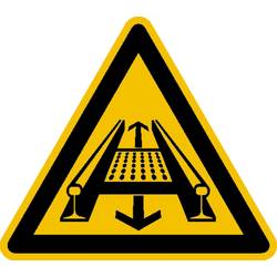 SAFETYMARKING Warnschild Gefahren durch eine Förderanlage im Gleis Aluminium 200 mm 1 St. 11.0231