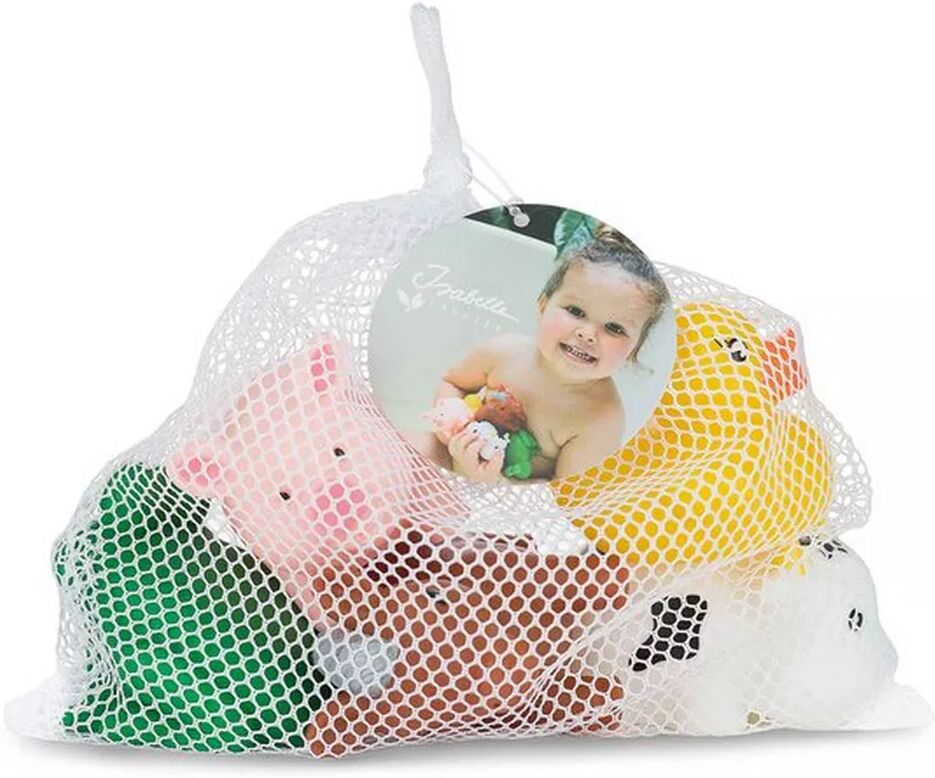 Isabelle Laurier - 5 Gummi Badetiere Im Beutel, 17X17X17CM, Multicolor
