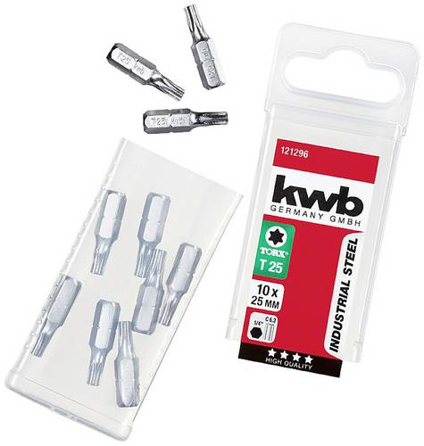 Kwb 121296 TX-Bit Antrieb: 1/4" (6.3 mm) Abtrieb: TX TX 25 25mm