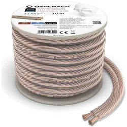Oehlbach Speaker Wire SP40 2000 (20 m, 4 mm2), Lautsprecherkabel, Transparent