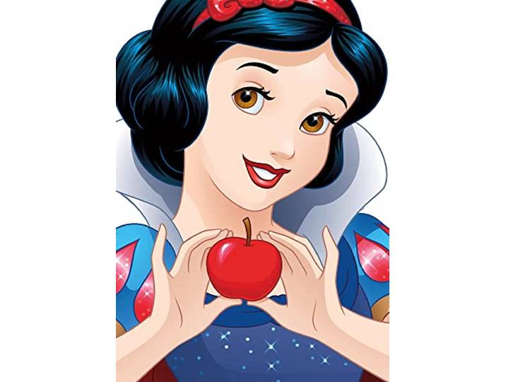 Komar Snow White Portrait - Größe: 50 x 70 cm, Wandbild, Poster, Kunstdruck (ohne Rahmen), Disney