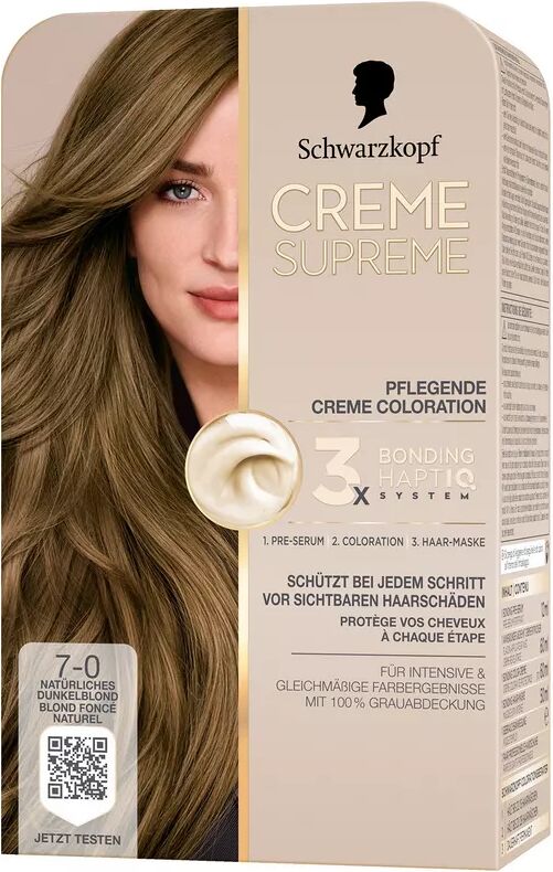 Creme Supreme - Coloration 7-0 Natürliches Dunkelblond, 1 Stück, - Natürliches Dunkelblond
