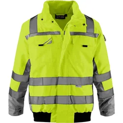 Warnschutz-Pilotenjacke Klasse 3 - XL - gelb/grau