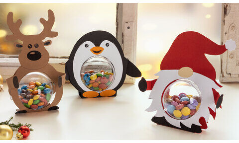 buttinette Bastel-Set Geschenkverpackung "Weihnachten", 3 Stück