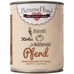 Herzenshund Pferd mit Bio-Kürbis | 6x800g