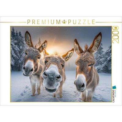 CALVENDO Puzzle Schnee - so macht der Winter Spaß | 2000 Teile Lege-Größe 90x67cm Foto-Puzzle für glückliche Stunden, von , Calvendo Puzzle
