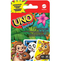 UNO Junior Kartenspiel für Kinder mit Tiermotiven und verschiedenen Schwierigkeitsgraden