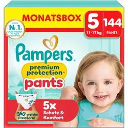 Pampers Premium Protection Pants (Gr. 5, Monatsbox, 144 Stk.)