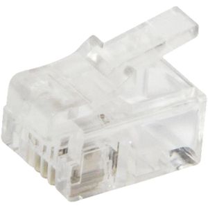 LogiLink Modularstecker MP0018, RJ11, ungeschirmt, zum Crimpen, 100 Stück