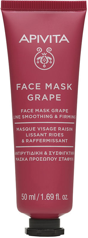 Apivita Máscara Facial antirrugas nutritiva com uva 50 ml