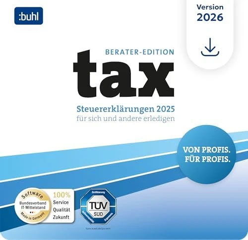 tax 2026 Berater, Finanz-Software Deutsch, 5 Clients ESD