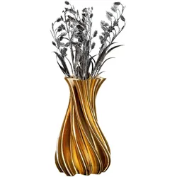 GILDE Vase Fold H=24,5cm - gold
