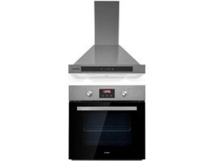 Klarstein Kalahari Zelda ensemble four encastrable + hotte aspirante 68 l inox