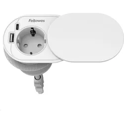Fellowes, Steckdose, Slide Power-Spot Einbausteckdose mit USB A/ C Charger 30W (100136866),...