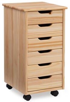Linon Home Decor Linon Bridgton Six Drawer Roll Cart