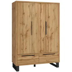 KLEIDERSCHRANK 3 Türen Eden Holz