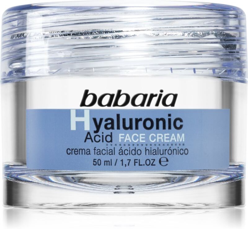 Babaria Hyaluronic Acid feuchtigkeitsspendende Gesichtscreme 50 ml