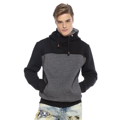 Kapuzenpullover CIPO & BAXX "Sweatshirts", Herren, Gr. XL, schwarz, 70% Baumwolle, 30% Polyester, unifarben, regular fit, Pullover Kapuzenpullover, im Kontrast-Look