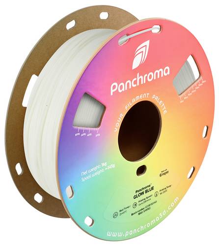 Polymaker CA02029 Panchroma Glow Filament PLA nachleuchtend, Farbwechsel 1.75 mm 1000 g Glow Blue, Glow, Blue, Blau 1 St.