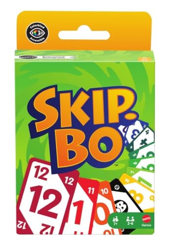 Mattel Games Skip-Bo kaartspel voor 2-6 spelers vanaf 7 jaar