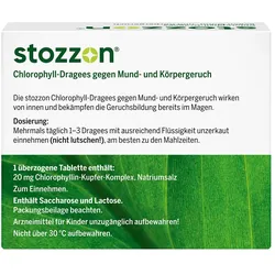 STOZZON Chlorophyll überzogene Tabletten 100 St