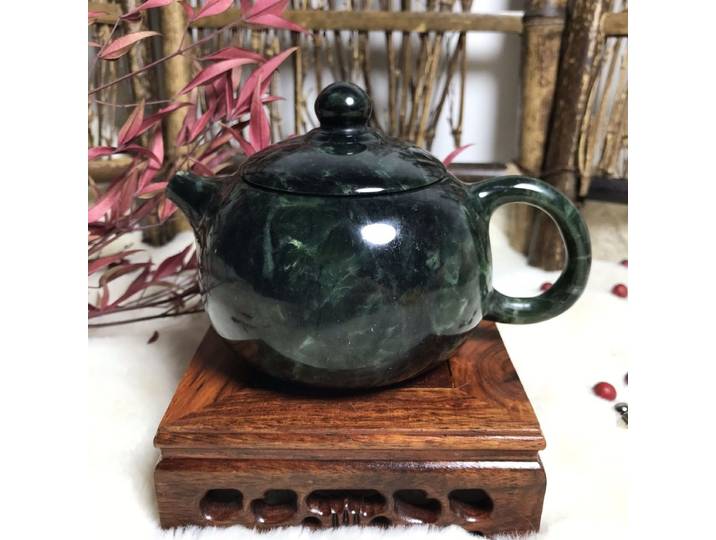 Théière naturelle pour la cérémonie du thé, vaisselle Gongfu pour la santé, véritables pots d'eau verts chinois diversifiés, bouilloires, service à thé Kung Fu