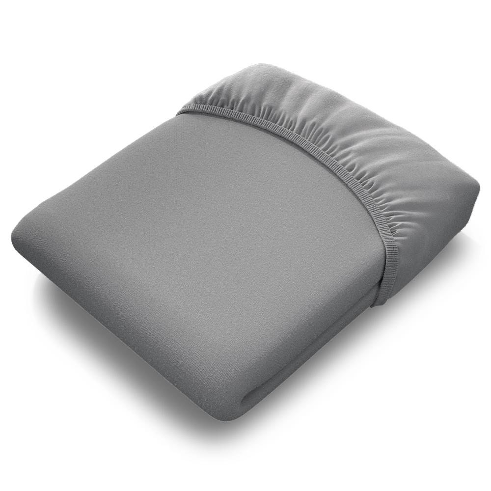 bett1.de BODYGUARD® Jersey-Spannbettlaken 140-160x220 silber