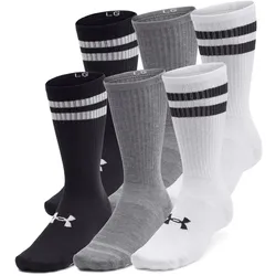 6er Pack UNDER ARMOUR Essential Crew Socken 101 - white/white/black M (36.5-42)