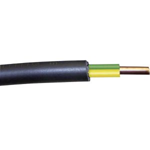 Böttcher-AG Erdungskabel NYY-J, 16 mm², schwarzes Erdkabel, 25 m
