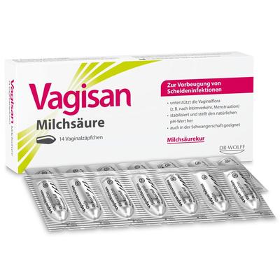 Vagisan Milchsäure Vaginalzäpfchen 14 St Vaginalsuppositorien
