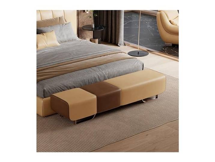 CHICKEN Tritthocker Schlafzimmer Minimalistischer Bettende-Hocker Große und kleine Wohnung Wohnzimmer Langer Sofahocker Eingang Schuhwechselhocker Schlafzimmerbank(B)