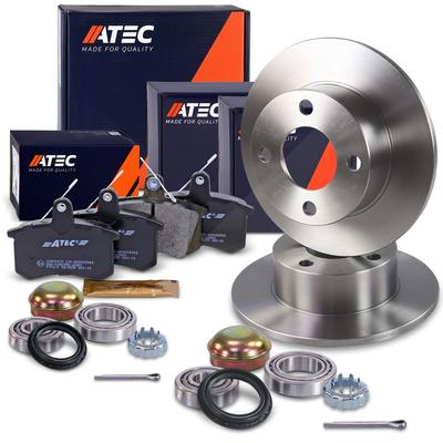 Atec Bremsscheiben+Bremsbeläge+Radlager Hinterachse [Hersteller-Nr. 40578135] für Audi