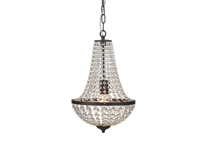 Suspension GRÄNSÖ en cristal noir\, 1 lampe