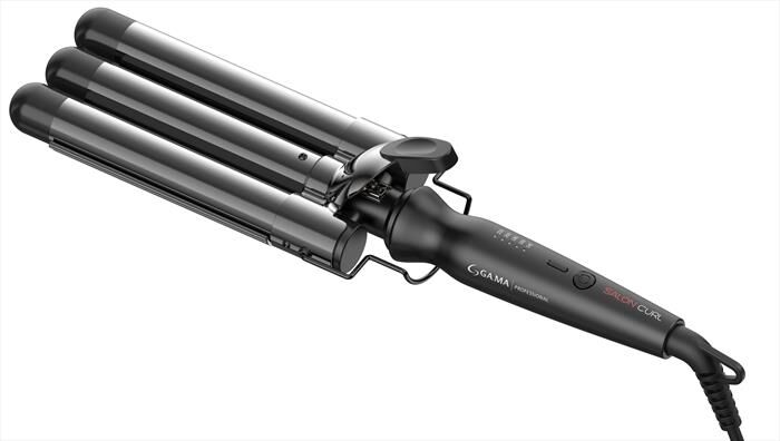 GAMA Ferro Per Capelli Triferro Salon Curl-black