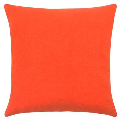 Dekokissen ZOEPPRITZ1828 "Soft-Fleece", orange (papaya, unifarben), B:50cm L:50cm, Polyester, Viskose, Dekokissen_Sitzkissen_Kissenhüllen, Kissenbezug aus Fleece