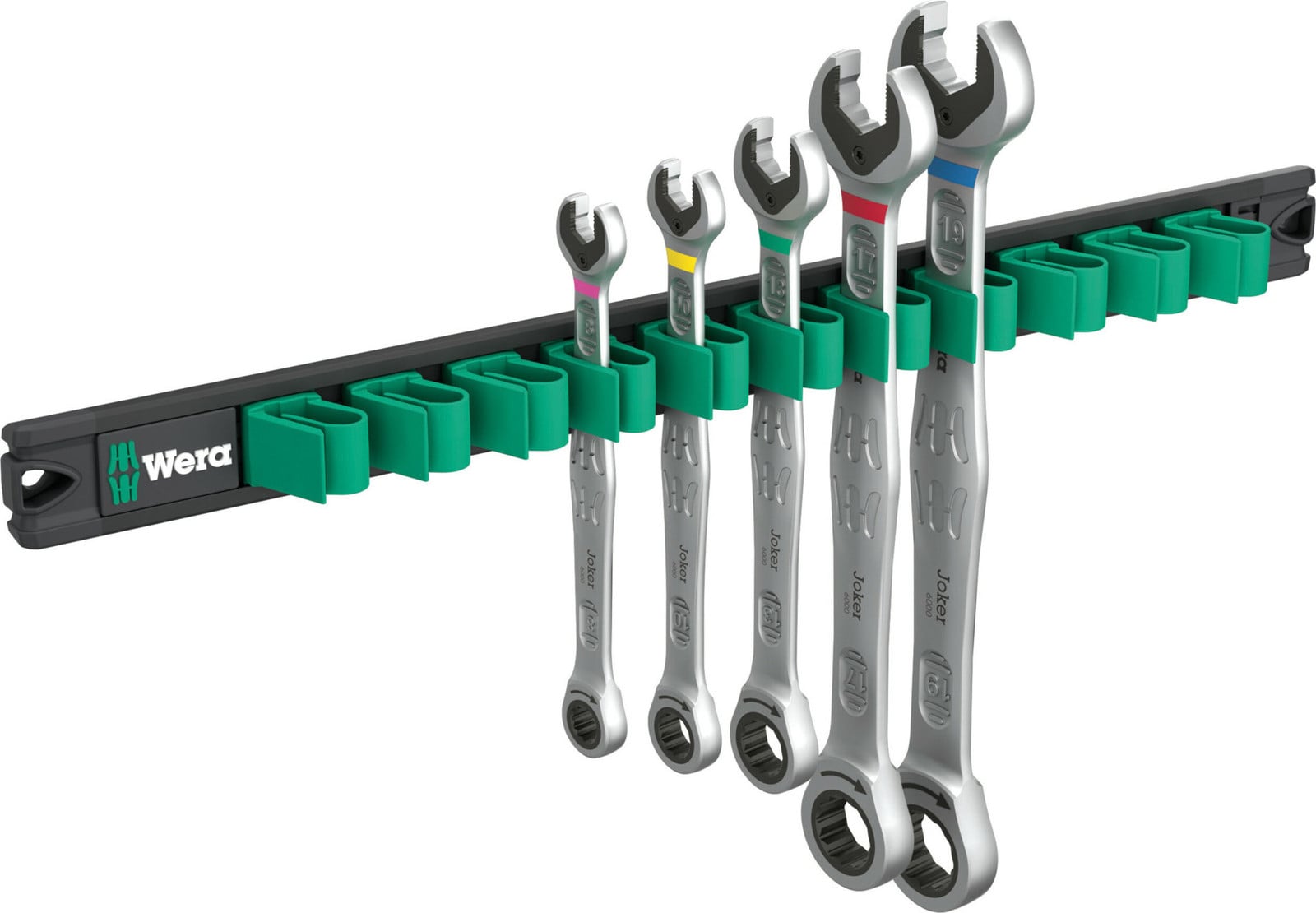Wera 9631 Joker Magnetleiste met 2 Maul-Ringratschen-Satz